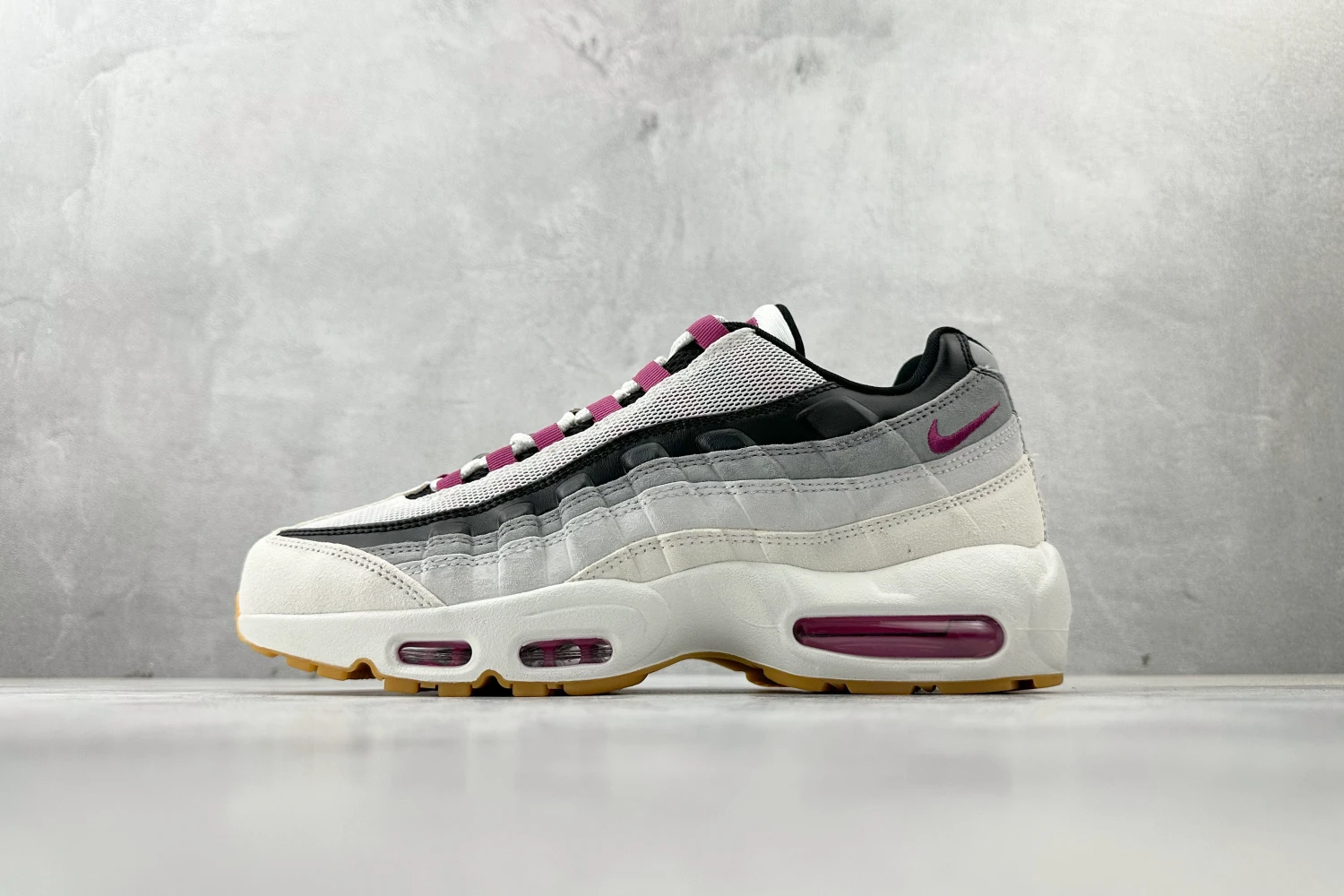 Nike Air Max 95 – White, Grey, Black & Berry Purple