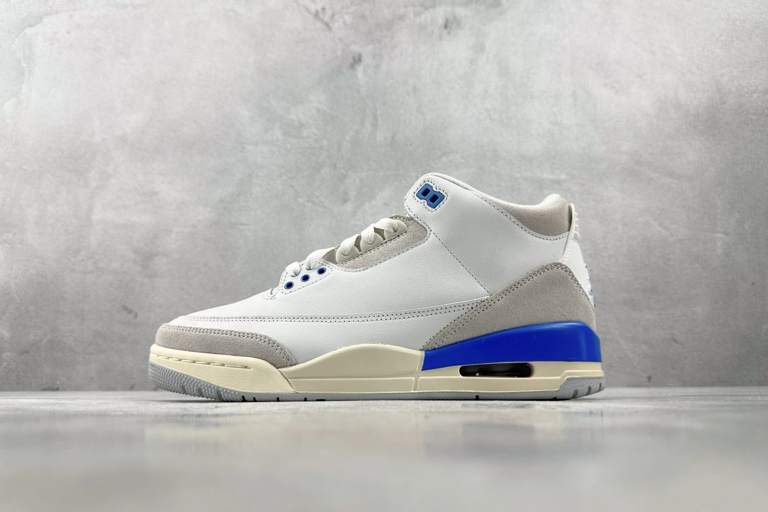 Air Jordan Retro – Triple White & University Blue Sneakers