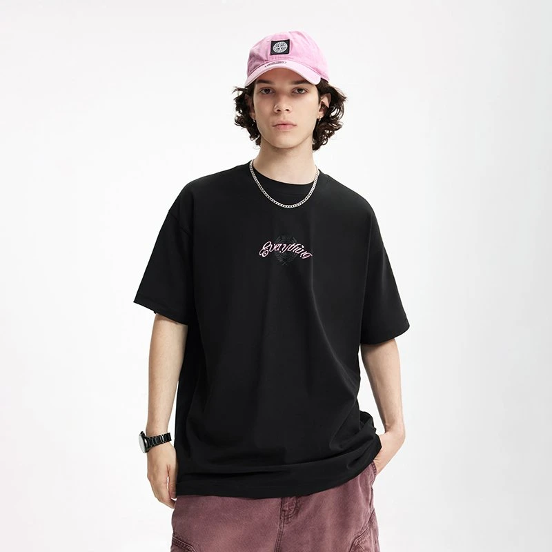 Men’s Oversized Bat Sleeve Printed T-Shirt
