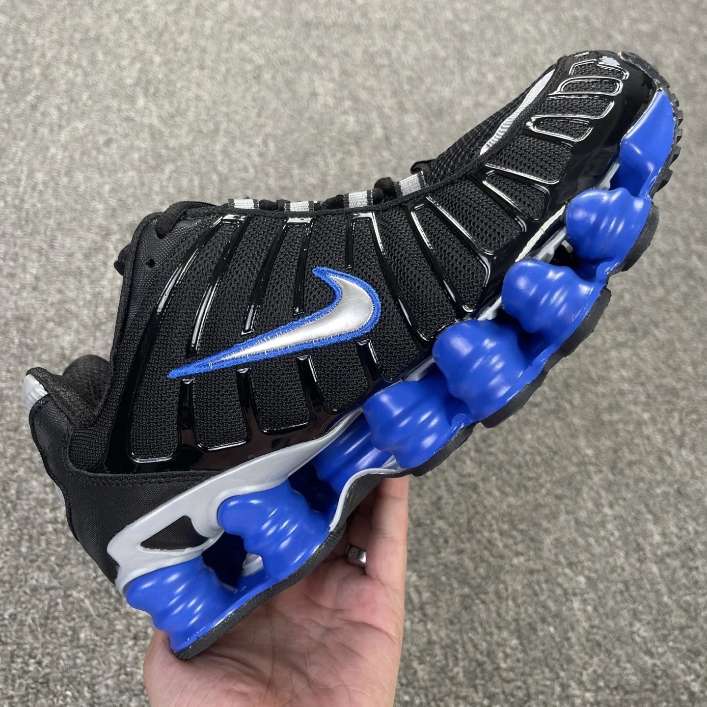 Nike Shox TL – Black, Metallic Silver & Royal Blue