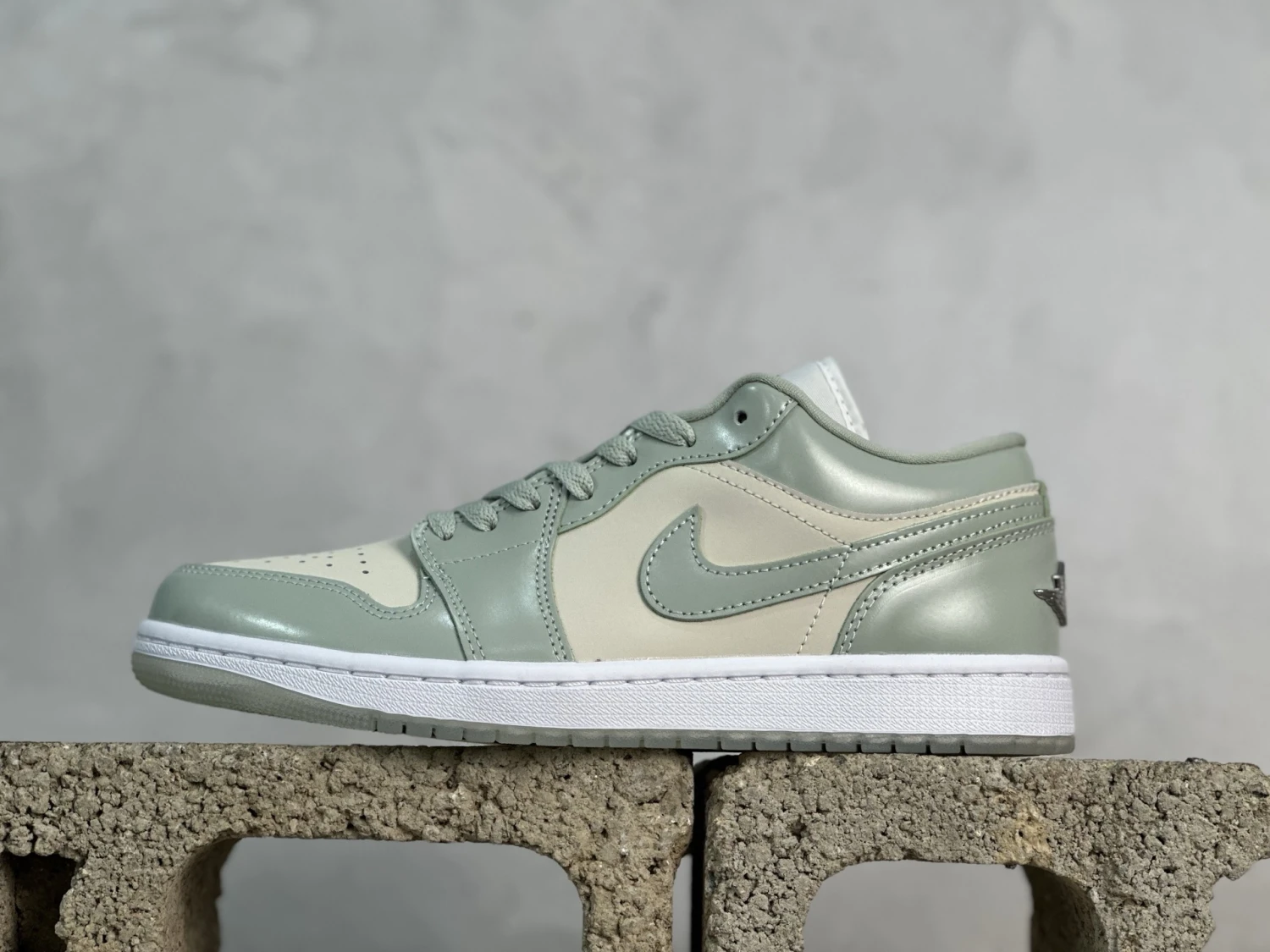 Air Jordan  Low – Sage Green & Sail Premium Sneakers