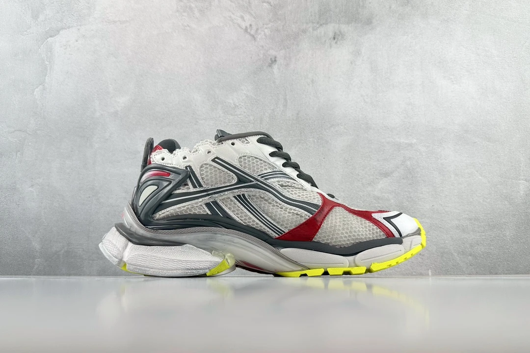 Balenciaga 3XL Grey Red Volt Yellow Designer Sneaker