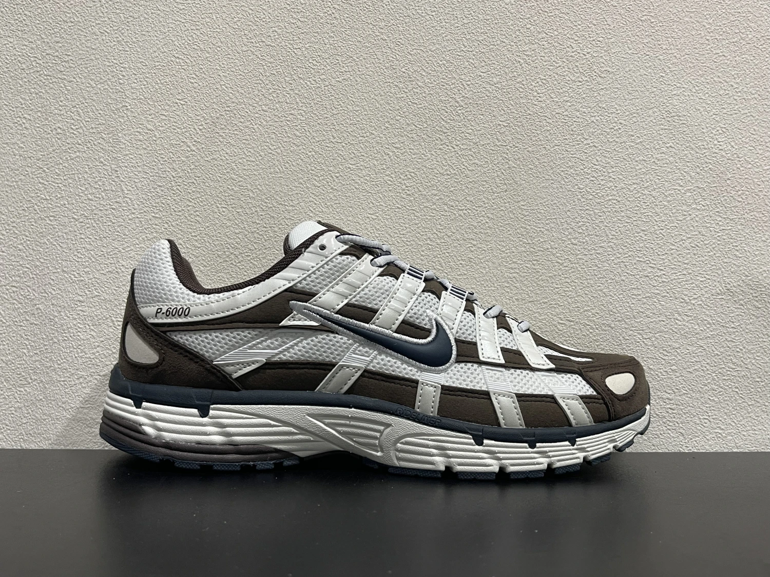 Nike Bomberman Series Sneakers – White, Dark Brown & Navy Blue