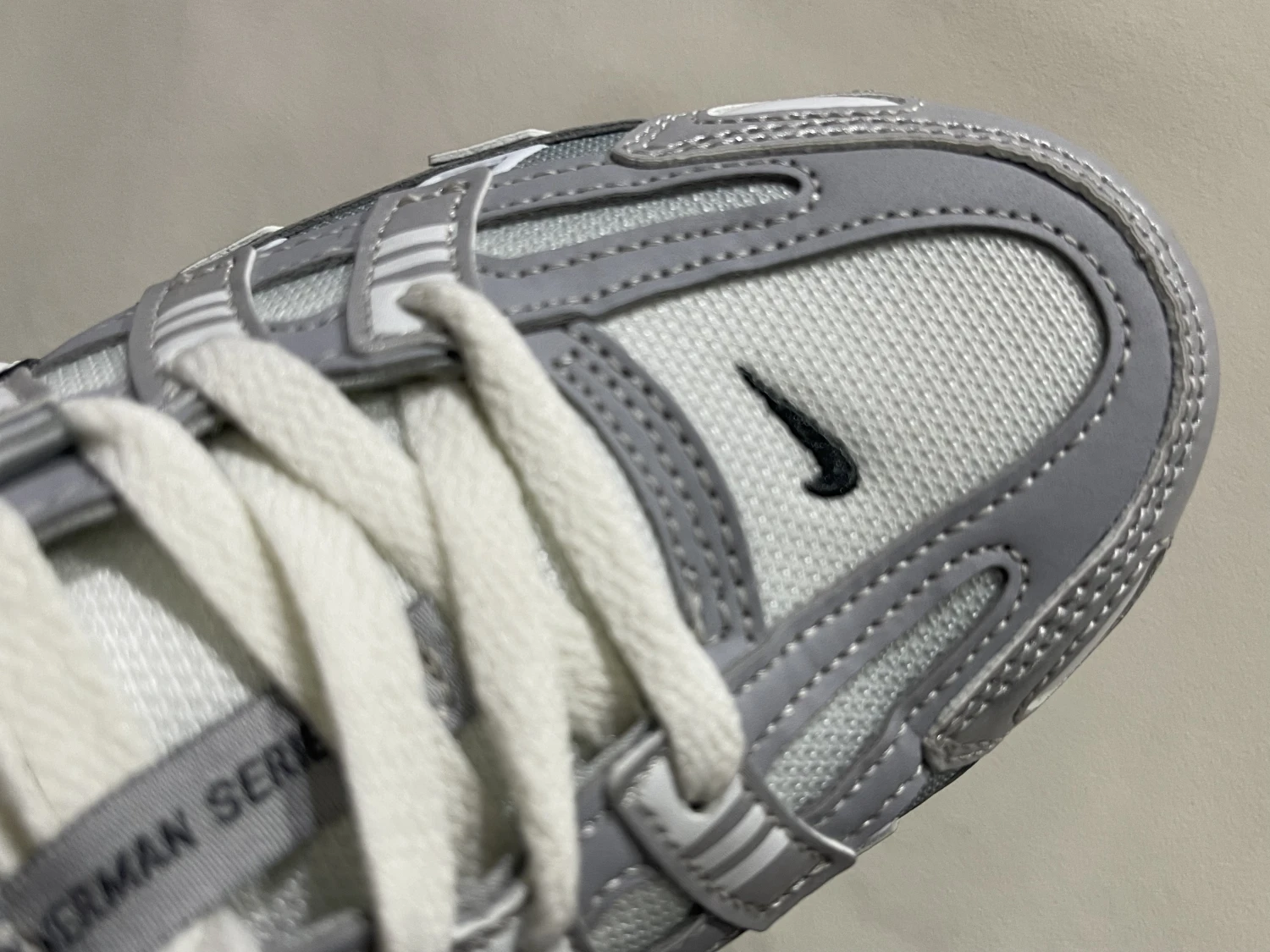 Nike Bomberman Series Sneakers – White, Light Grey & Charcoal