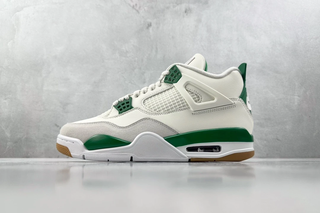 Jordan Sneakers White & Green Edition
