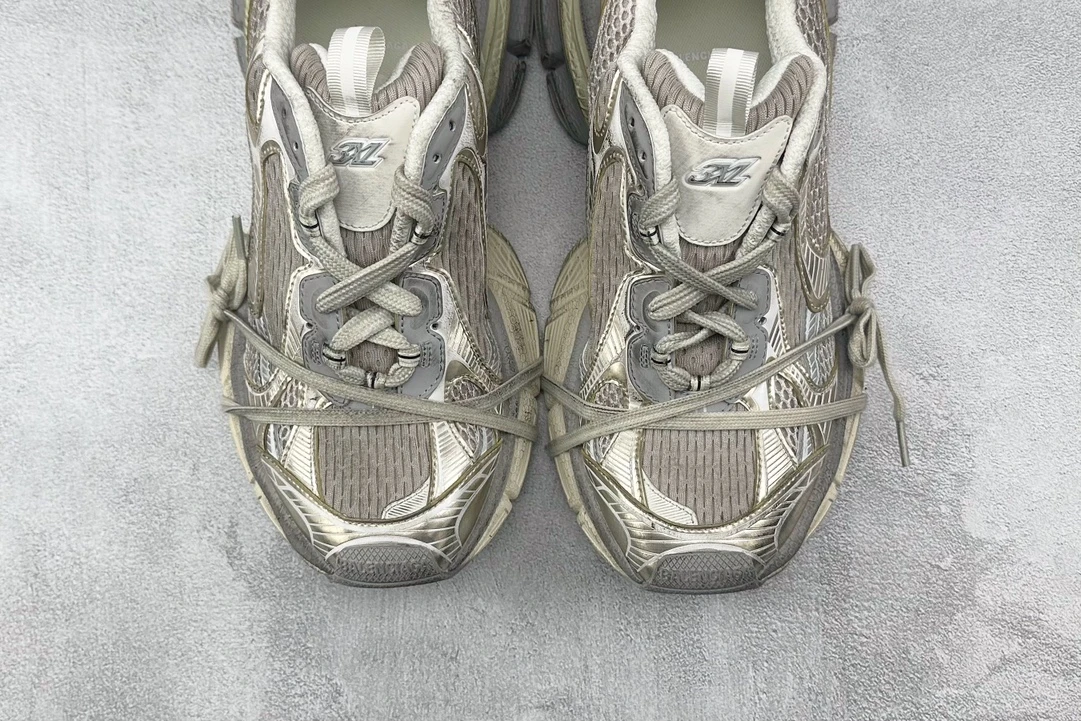 Balenciaga 3XL Sneaker – Metallic Champagne Silver Edition