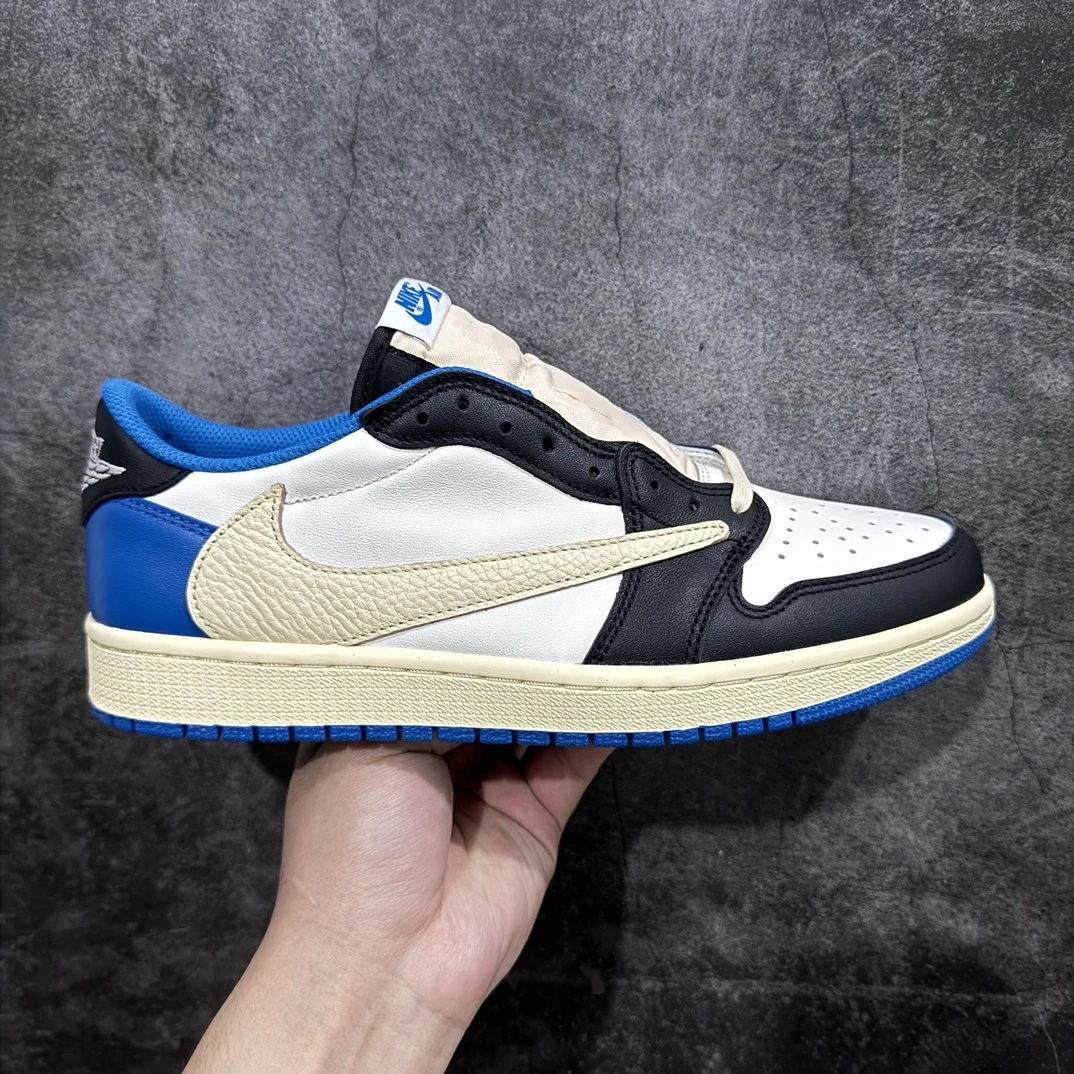 Nike Air Jordan 1 Low OG "Black, Sail & Royal Blue" – Men's Premium Low-Top Sneakers