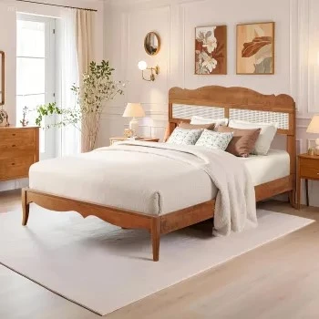 Rattan Queen Bed Frame