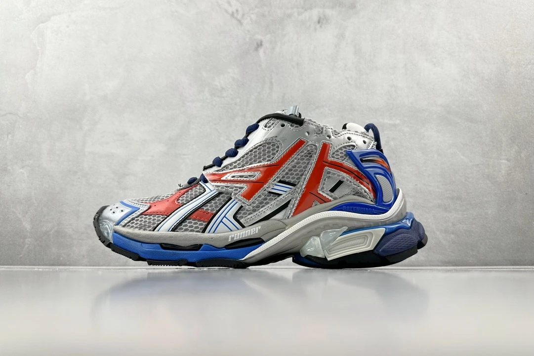 Balenciaga Runner Grey Red Blue Designer Sneaker