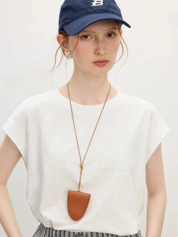 Relaxed Fit Solid Color Casual T-Shirt – Soft Knit Round Neck Tee