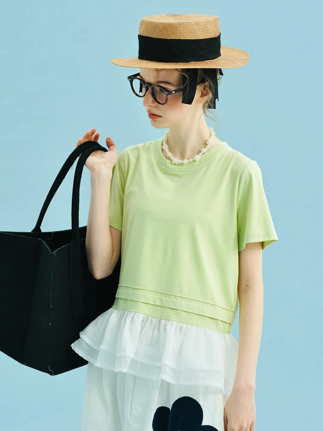 Summer Dopamine Patchwork T-shirt for Women