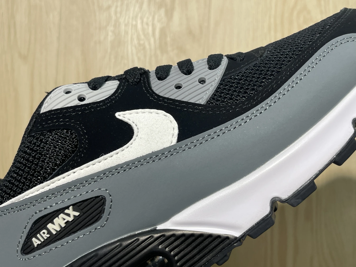 Nike Air Max 90 – Black, Wolf Grey & White