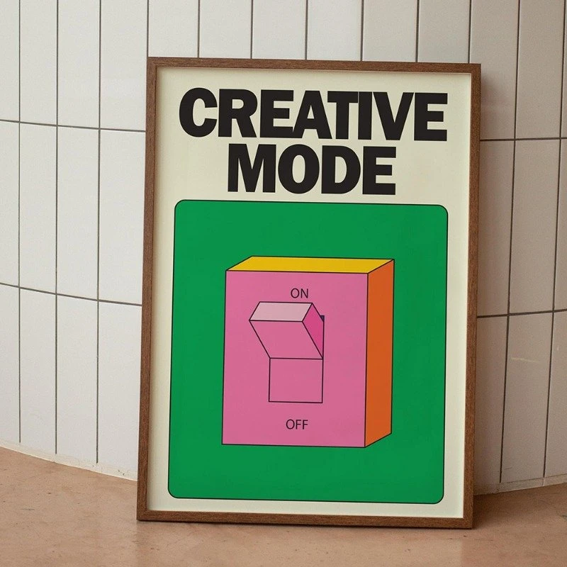 Retro Pink Canvas Poster