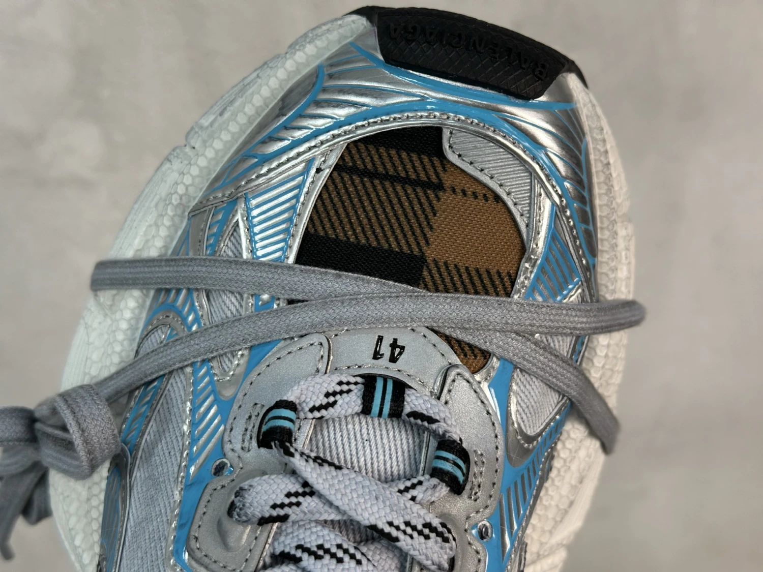Balenciaga Runner Sneaker – Sky Blue Check Edition
