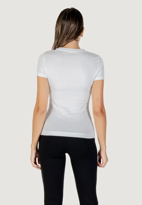 Guess Women's White Printed T-Shirt - Chic and Comfortable