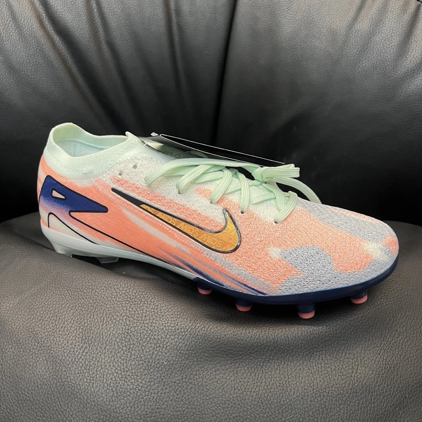 Nike Mercurial Superfly – Mint Green, Soft Orange & Silver