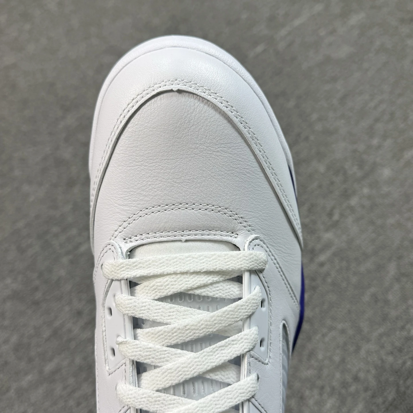 Air Jordan 5 Retro "Grape" Sneakers – White/Purple/Teal