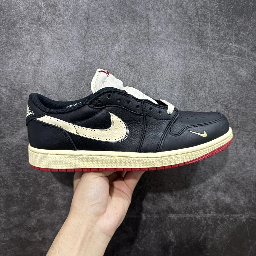 Nike SB x Air Jordan 1 Low "Black, Sail & Burgundy" – Men's Premium Skate Sneakers
