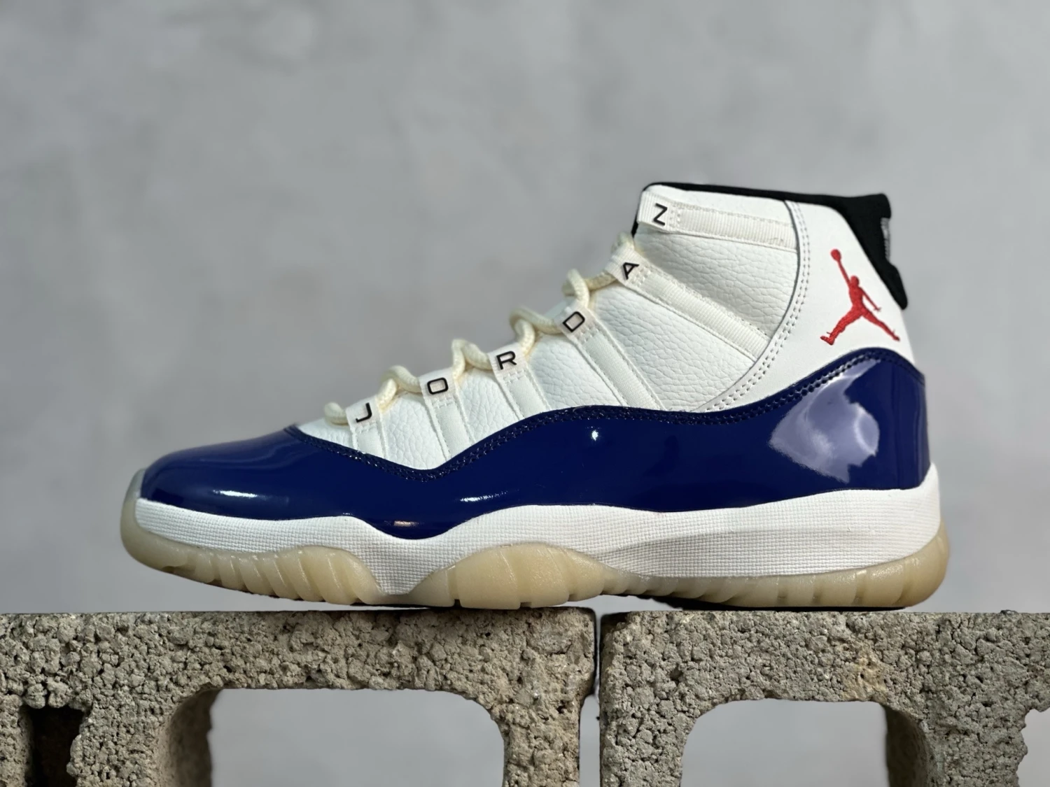 Air Jordan 11 Retro "Game Royal" Kids Sneakers – White/Royal Blue