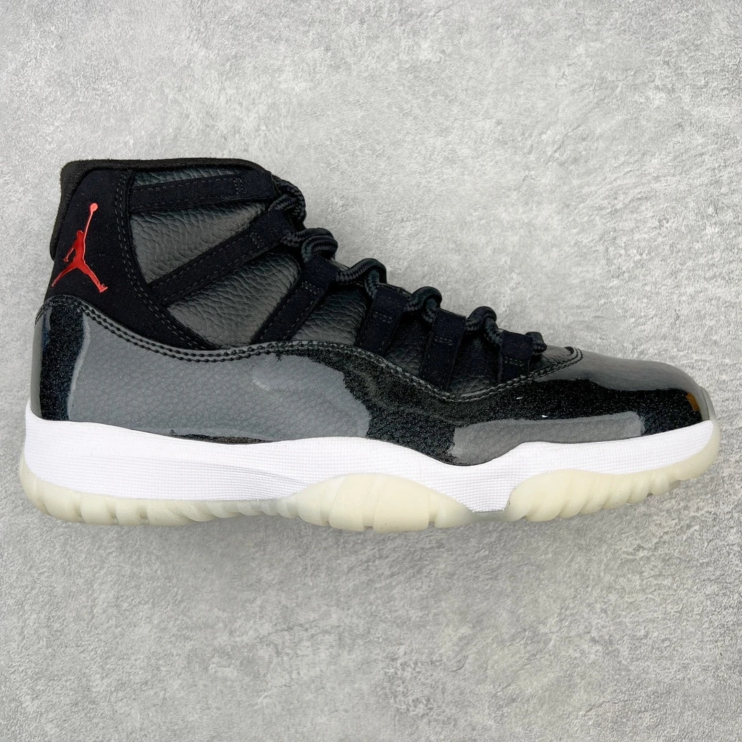 Air Jordan 11 Low "Triple Black & Red" Premium Sneakers