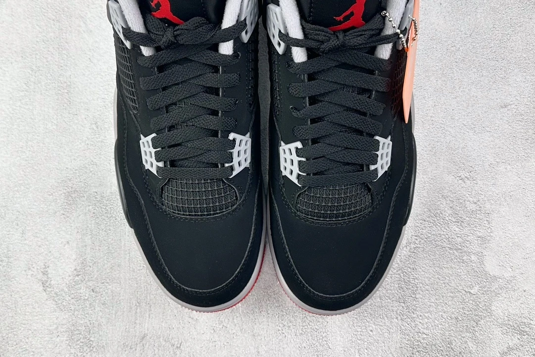 Air Jordan 4 Retro – Black, Grey & Red Sneakers
