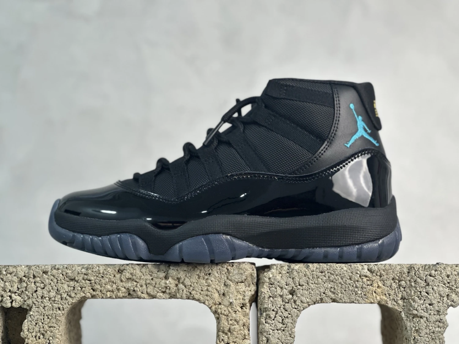 Air Jordan 11 Retro "Black Ice Blue" Kids Sneakers – Black/Ice Blue