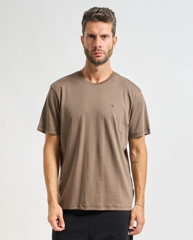 Calvin Klein Jeans Men’s Beige Cotton T-Shirt