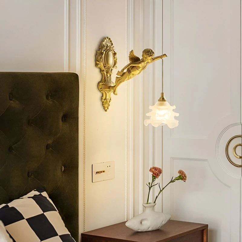 Vintage Angel Wall Lamp