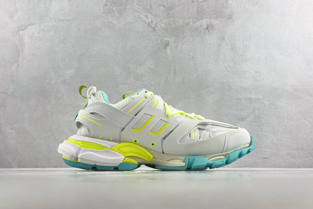 Balenciaga Track Sneaker – Aqua & Neon Lime Edition