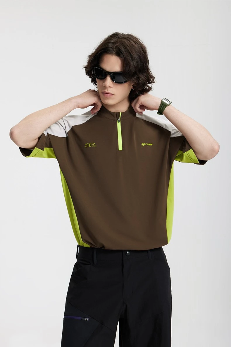 Breathable Cycling Zip T-Shirt