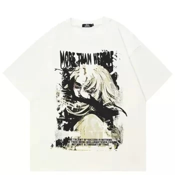Anime Graphic Cotton T-Shirt for Men & Women