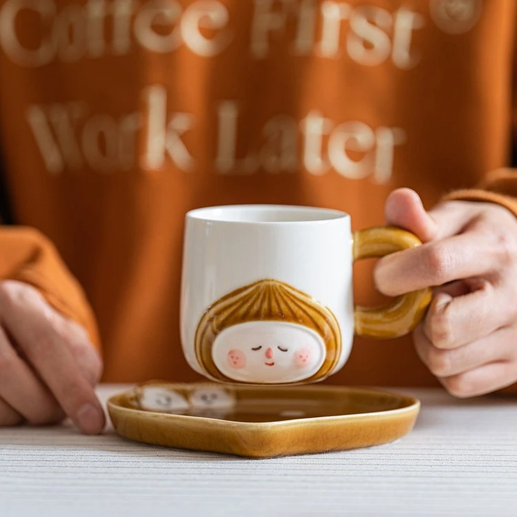 Ceramic Mug with Saucer