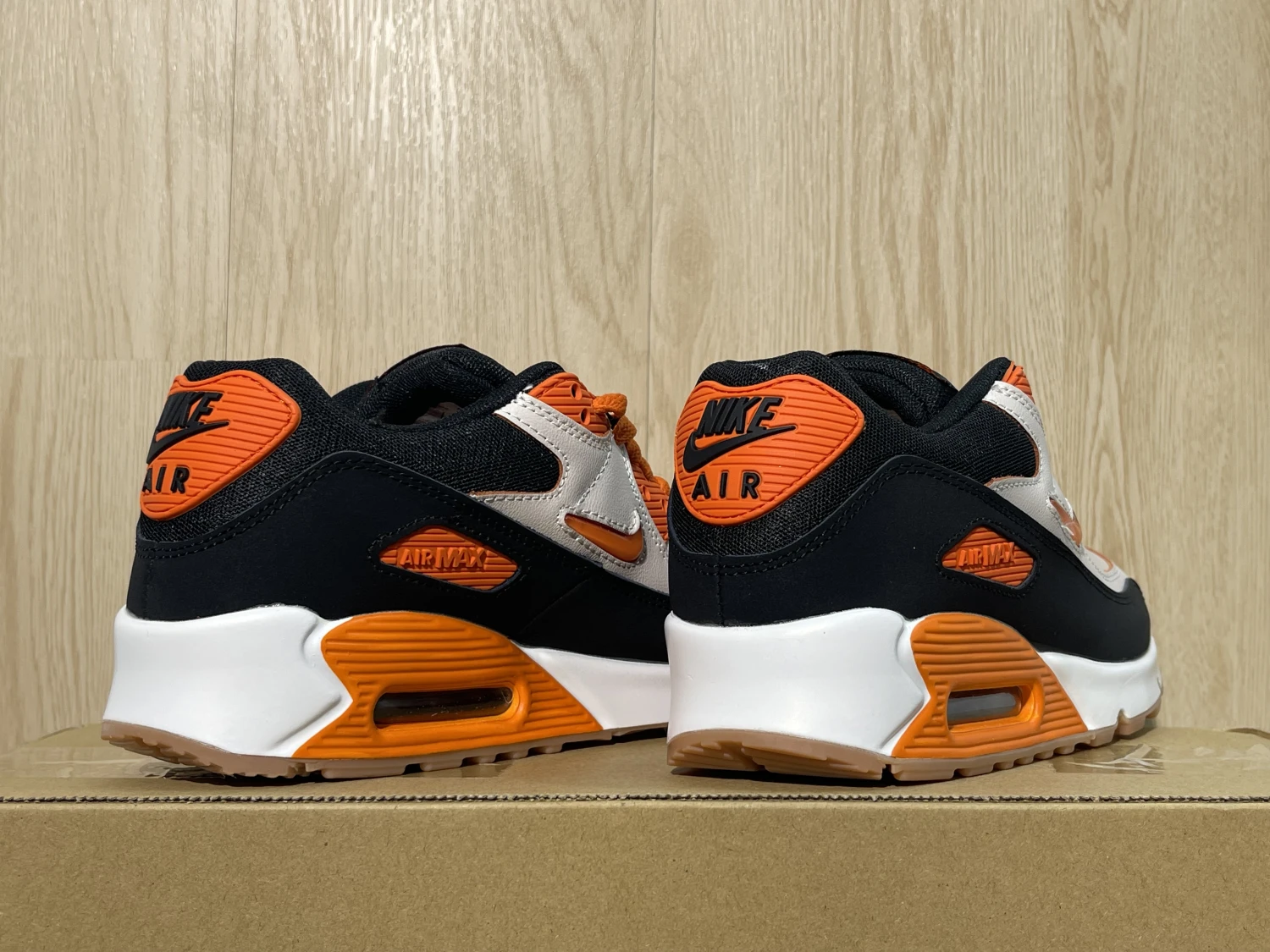 Nike Air Max 90 – White, Black & Safety Orange
