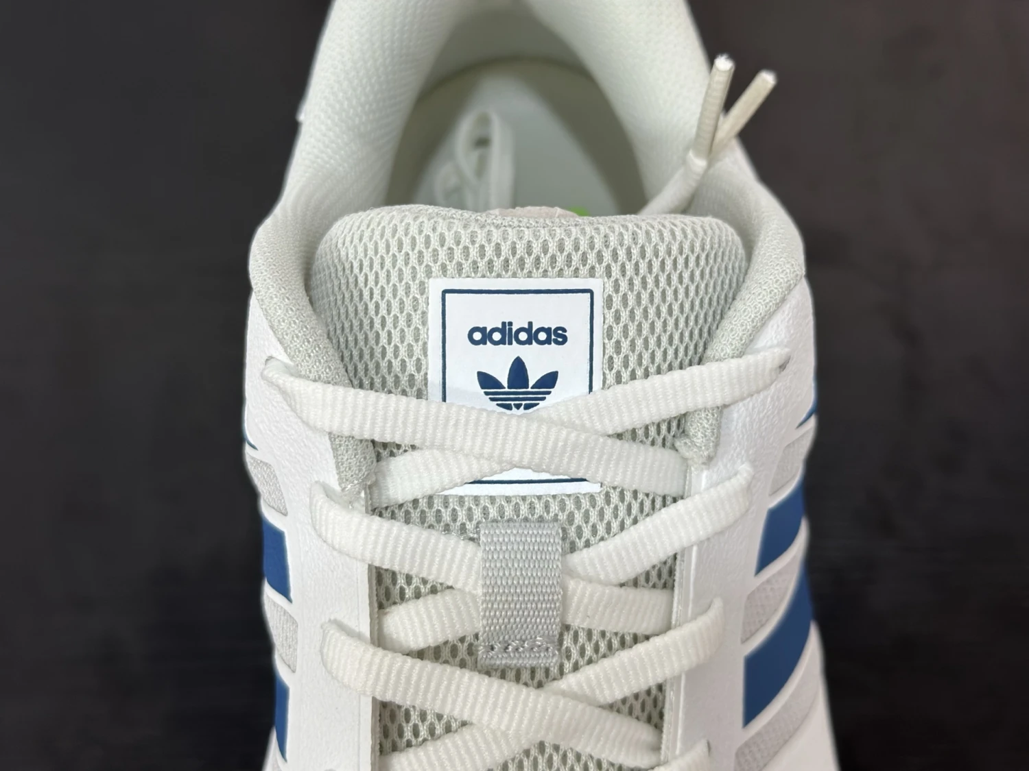 Adidas Duramo Running Shoes – Cloud White / Royal Blue / Solar Lime