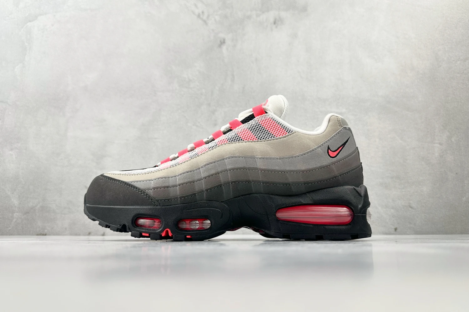 Nike Air Max 95 – Grey, Black & Crimson Red