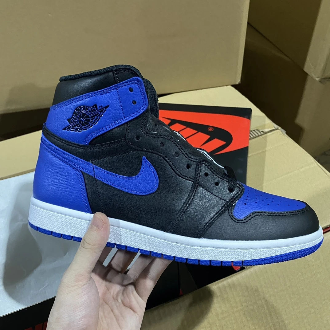 Air Jordan 1 High Sneakers – Black/Royal Blue