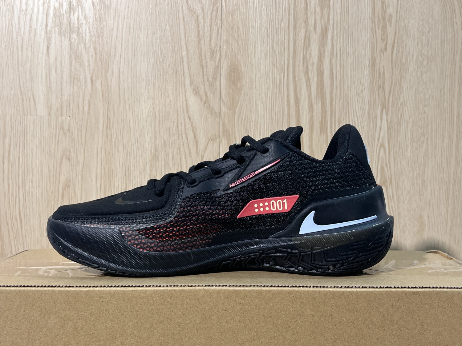 Nike Zoom GT Cut Performance Basketball Sneakers – Black Crimson Court Shoes