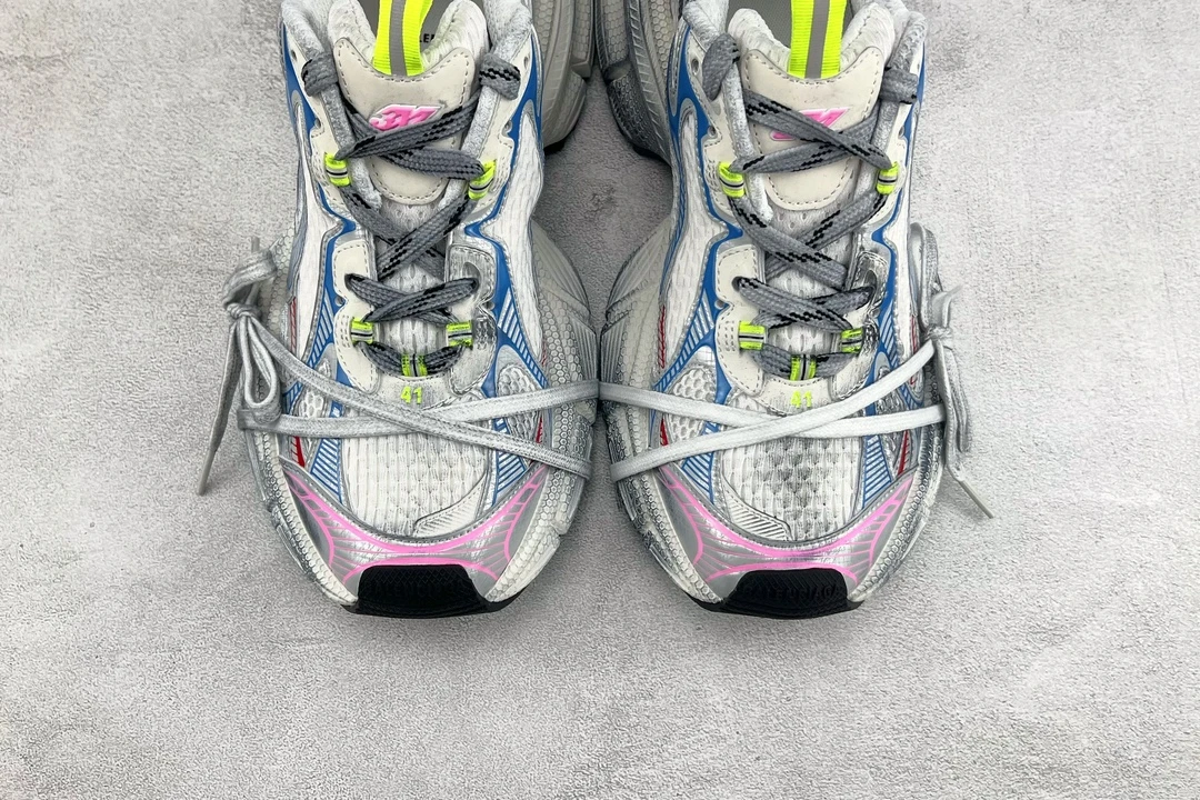 Balenciaga Runner Sneaker – Silver Multi Neon Edition