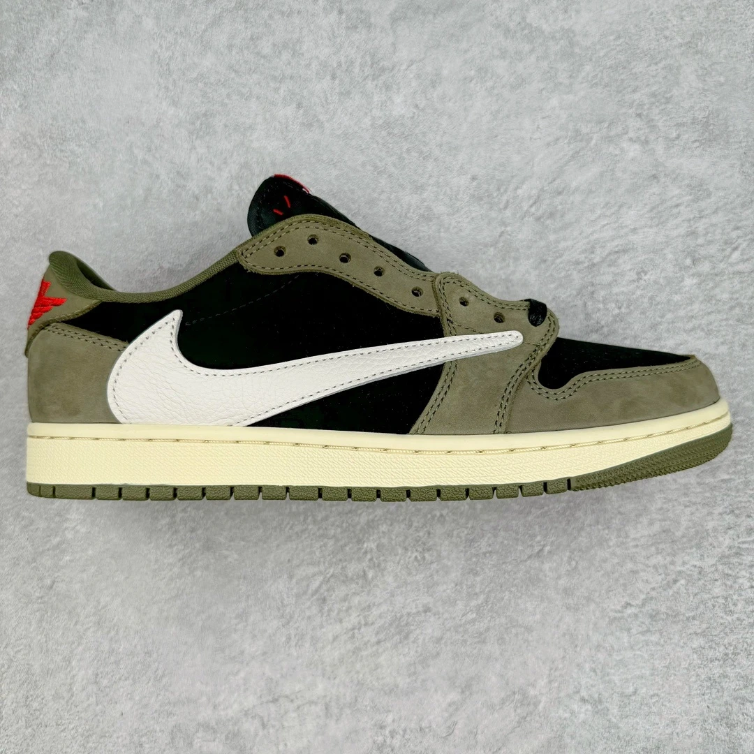 Air Jordan 1 Low x Travis Scott Sneakers – Olive Green Black Sail