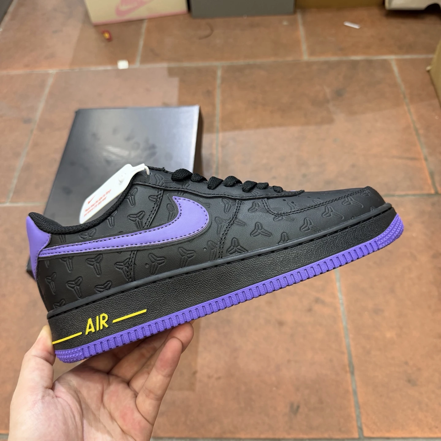 Nike Air Force 1 Low Kobe Edition Sneakers – Black/Purple
