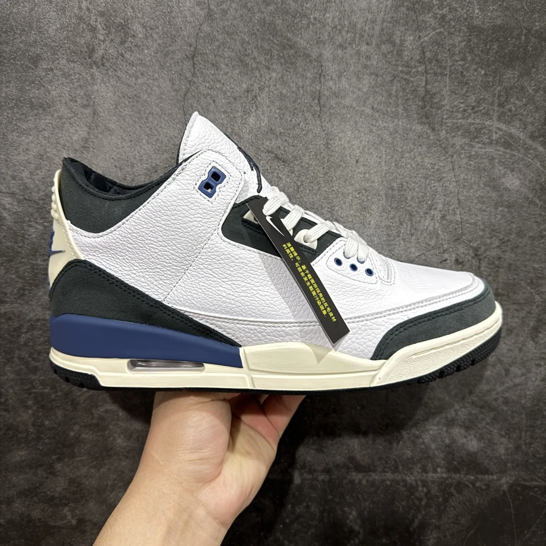Air Jordan 3 Retro Sneakers – White Black True Blue