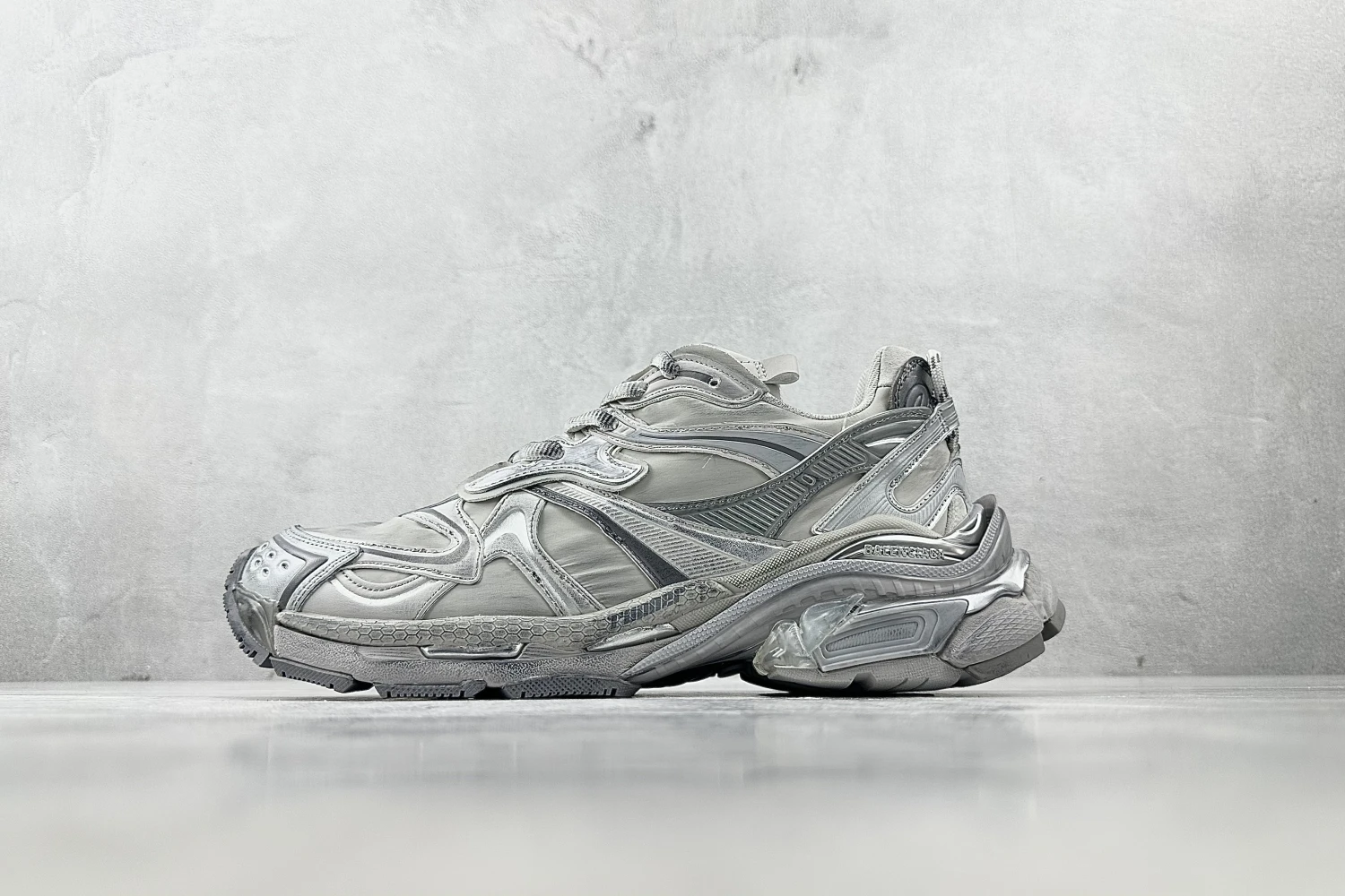 Balenciaga Triple S Ice Grey Monochrome Luxury Designer Sneaker