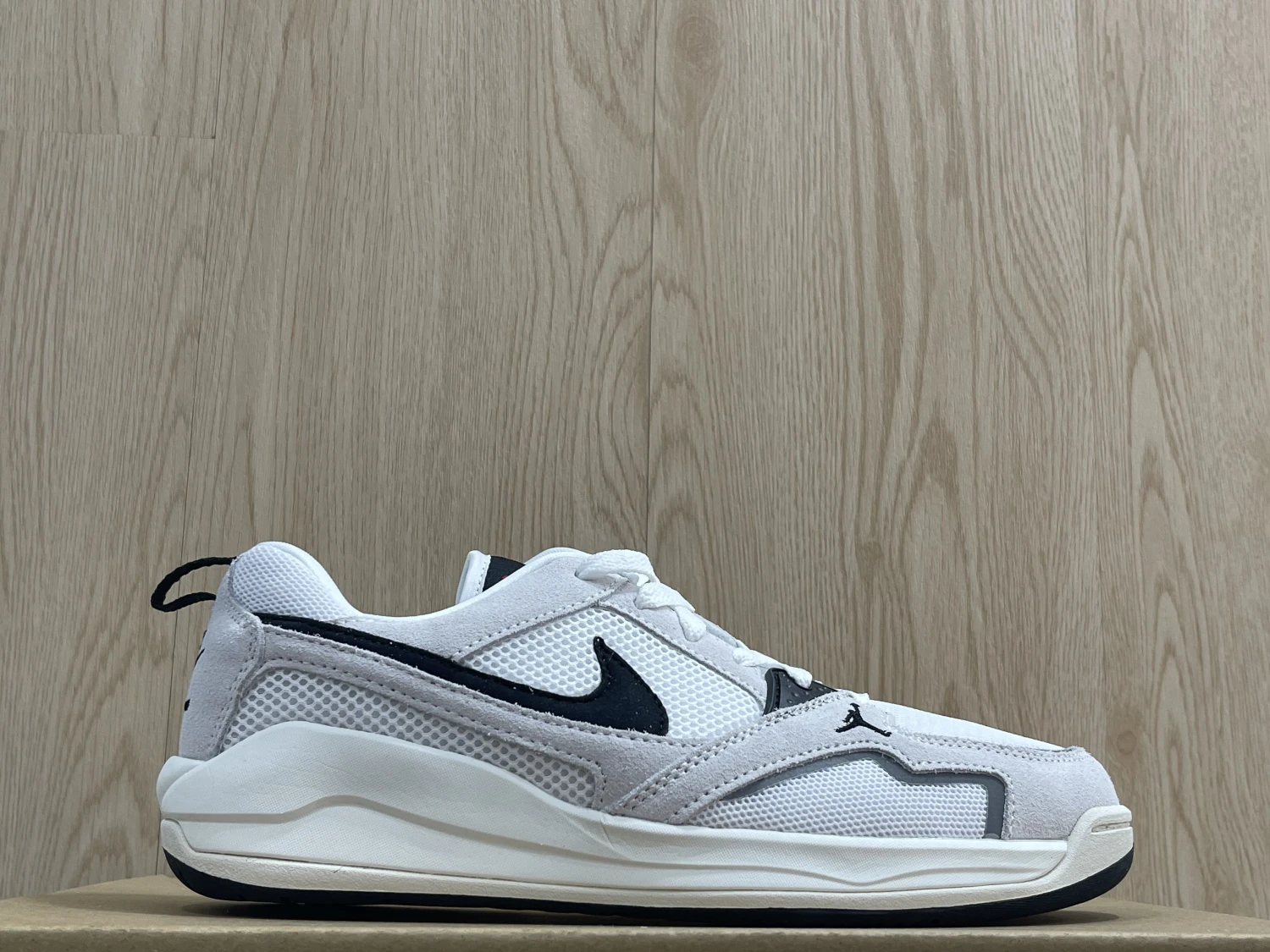 Nike Air Jordan White Black Mesh Lifestyle Sneaker