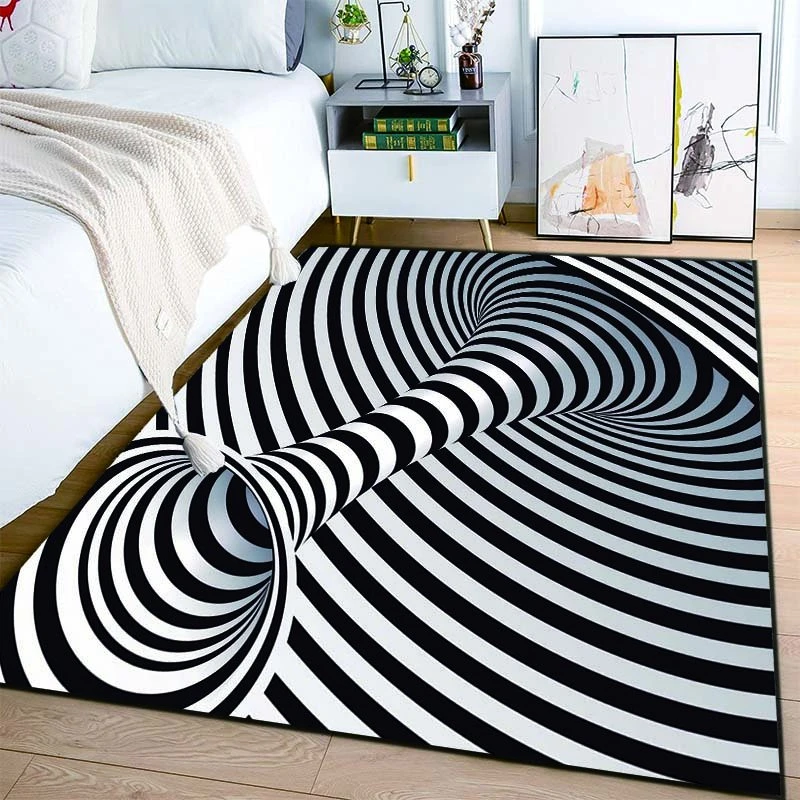 3D Vortex Illusion Rug