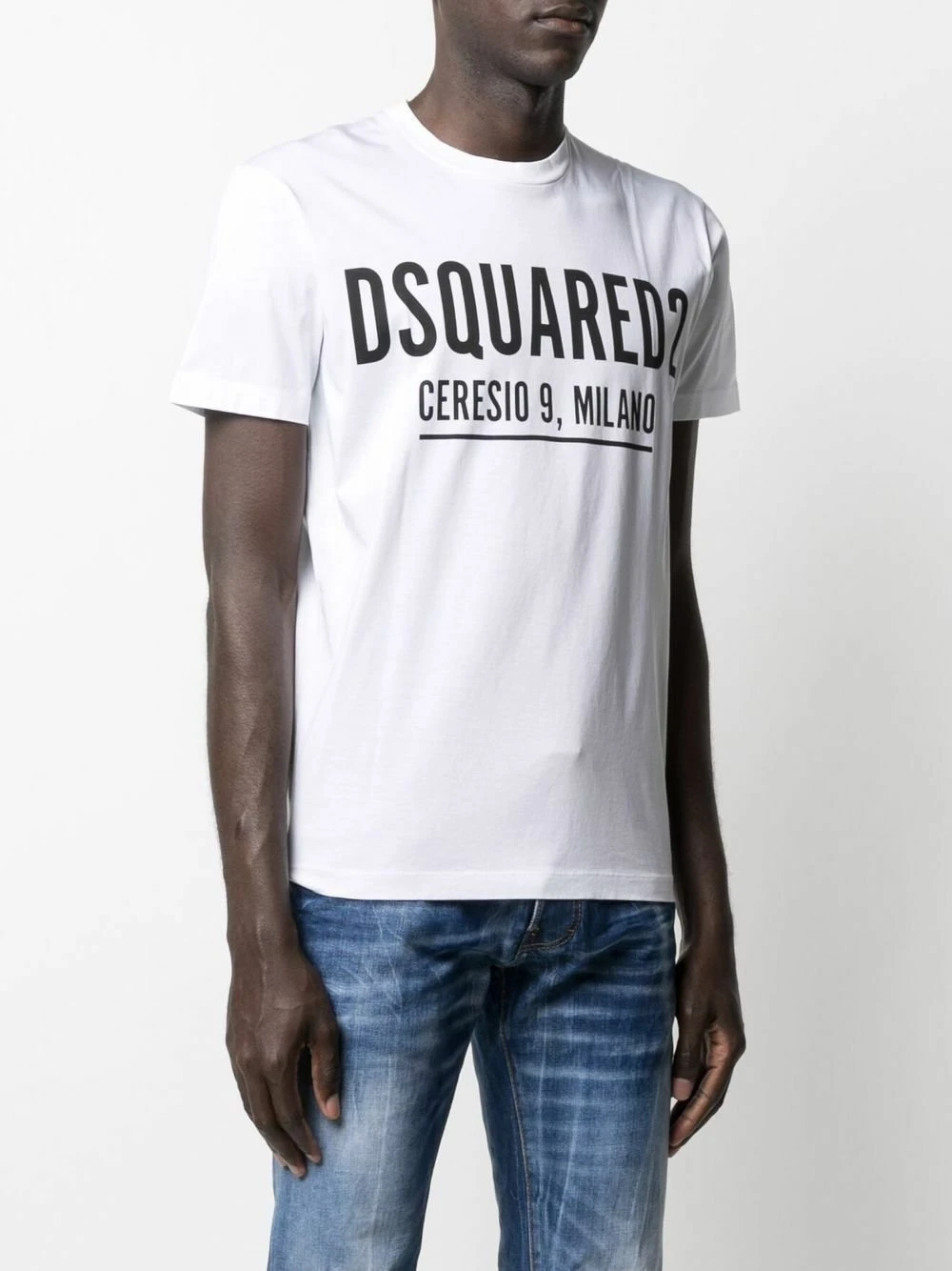Dsquared2 Women's White Print T-Shirt – Spring/Summer Cotton Tee