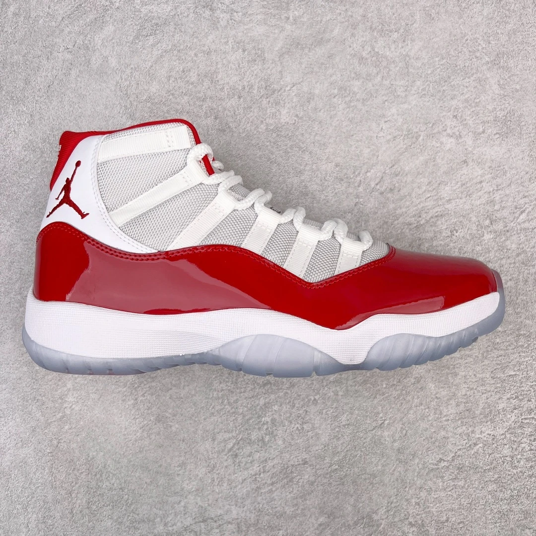 Air Jordan 11 Retro Sneakers – White/Varsity Red