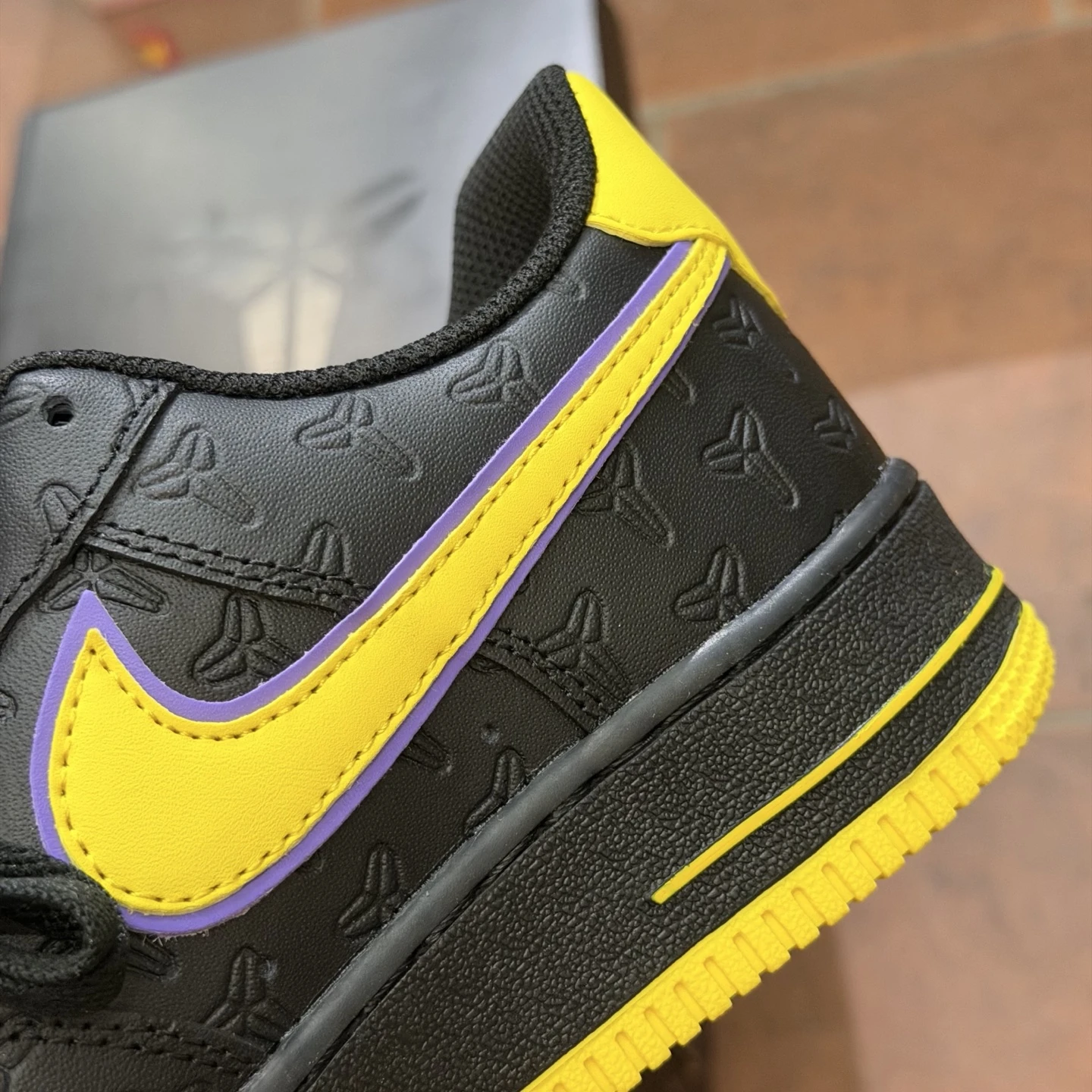 Nike Air Force 1 Low Kobe Edition Sneakers – Black/Yellow/Purple