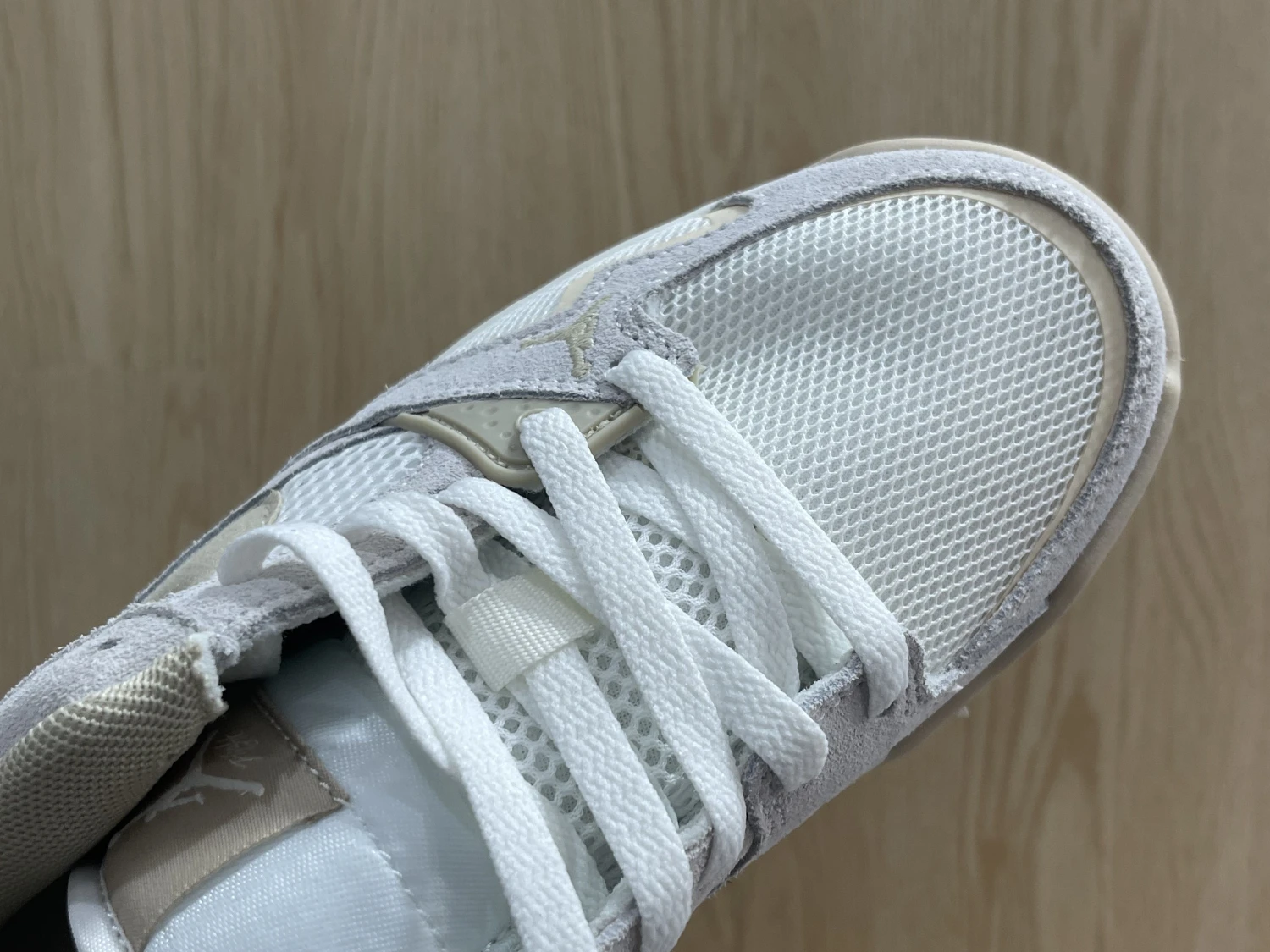 Nike Air Jordan White Cream Mesh Lifestyle Sneaker