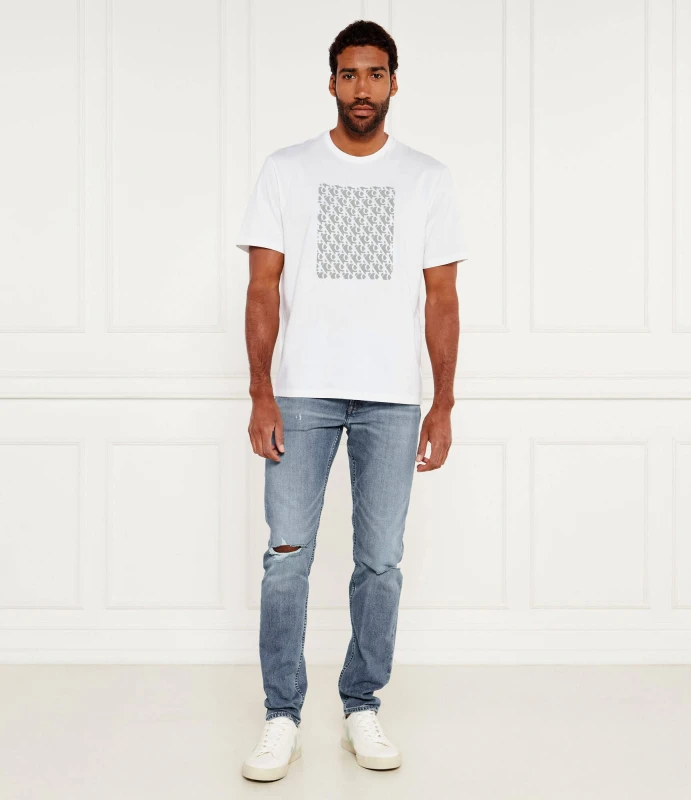 Calvin Klein Jeans Men’s White Printed T-Shirt