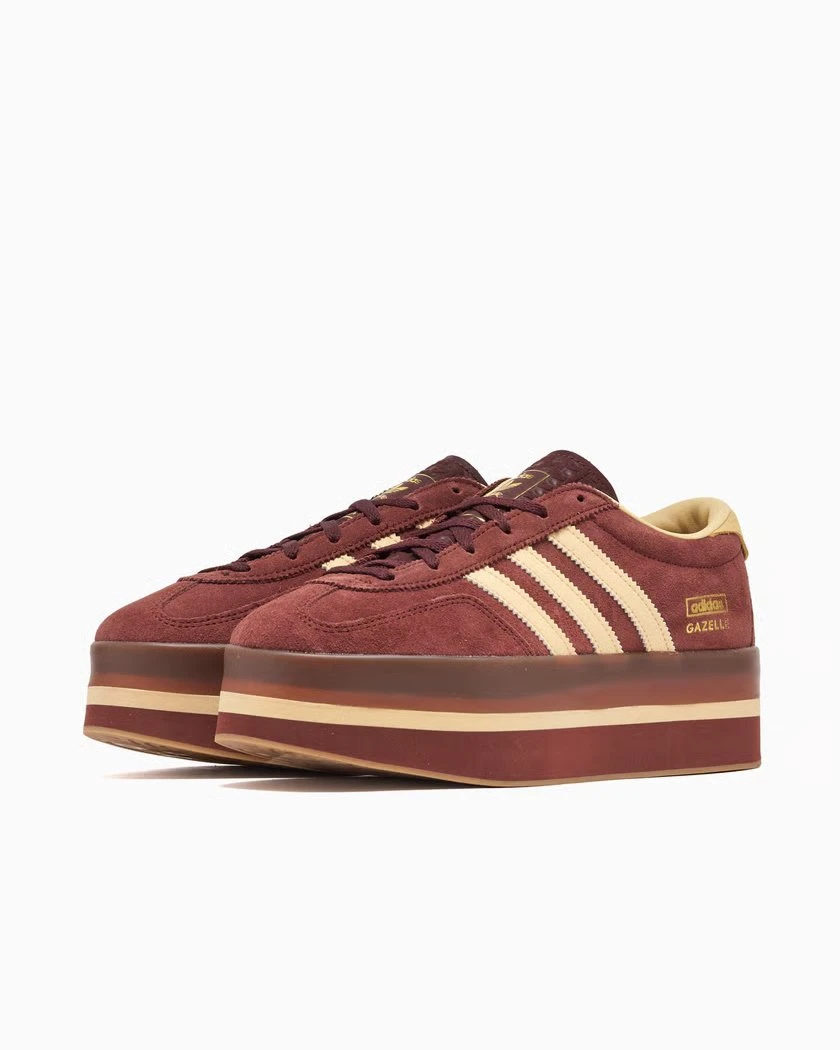 Adidas Originals Women's Gazelle Stack Platform Sneakers - Brown Suede